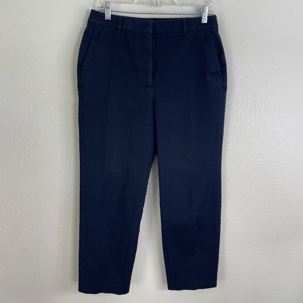 Boden Womens 8R Navy Chino Pants Mid Rise Ankle‎